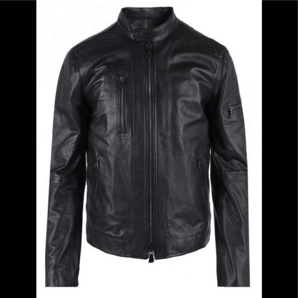John Varvatos leather Moto Jacket. EU 46 USA 36. - Picture 4 of 8